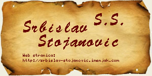 Srbislav Stojanović vizit kartica